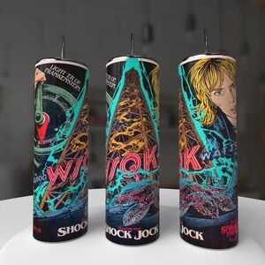 Colorful Stranger Things Shock Jock Tumbler